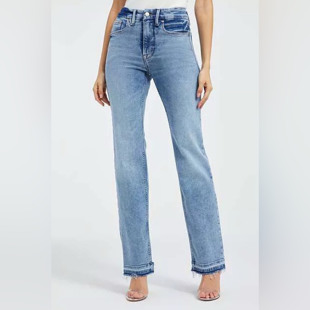 Good American Good Icon Straight Leg Jeans